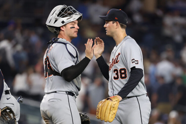 Casey Mize matches career high with 10 strikeouts as Tigers beat sloppy Yankees